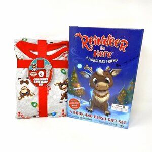 Target Christmas "Reindeer In Here" Pajama Set – Size 10 – 2-Piece – Unisex Kids